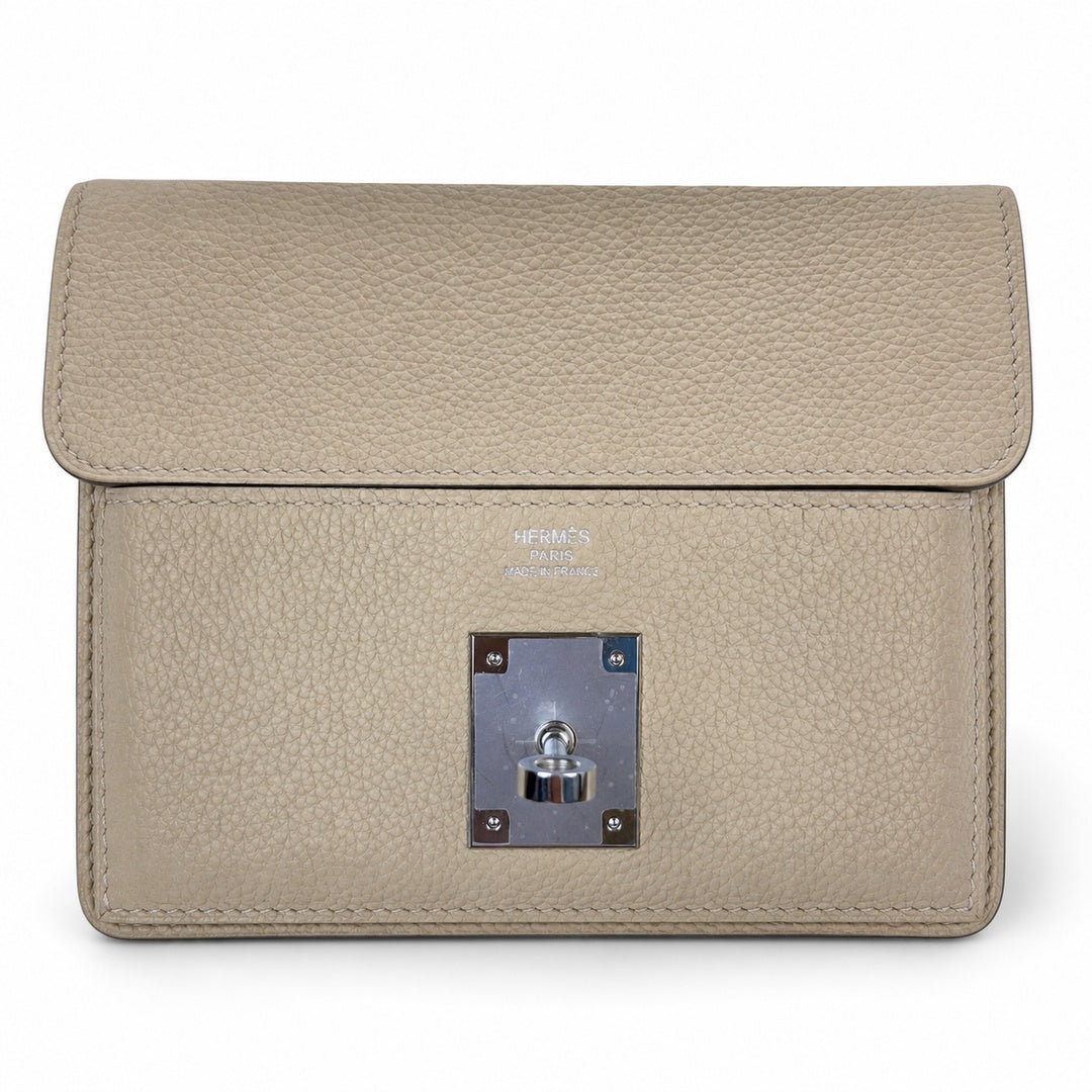π In stock Kelly Messenger messenger bag for men and women, gray silver buckle for windbreaker, imported leather, all-steel hand-waxed thread, the highest cost-effectiveness on the Internet. The class