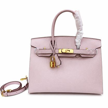 Birkin Style 25/30 Sellier in Rose Sakura Epsom Leather (Gold Hardware)