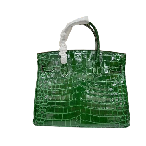 Birkin Emerald Shiny Niloticus Crocodile Gold Hardware