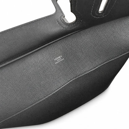 Birkin Cargo 25 All Black Swift Leather and Canvas Multi-Pocket Bag