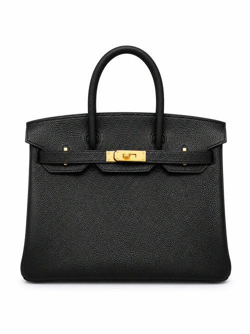 Birkin 30 Retourne in Noir Togo Leather (Gold Hardware)