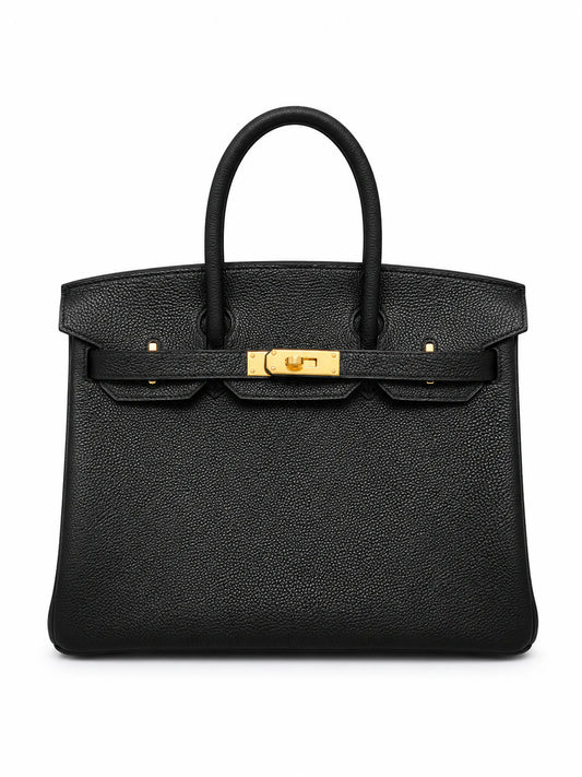 Birkin 30 Retourne in Noir Togo Leather (Gold Hardware)