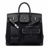 Birkin Cargo 40 Total Black Canvas and Leather Multi-Pocket Bag