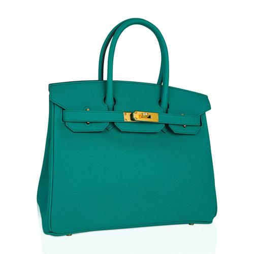 Vert Jade-green With Gold Hardware