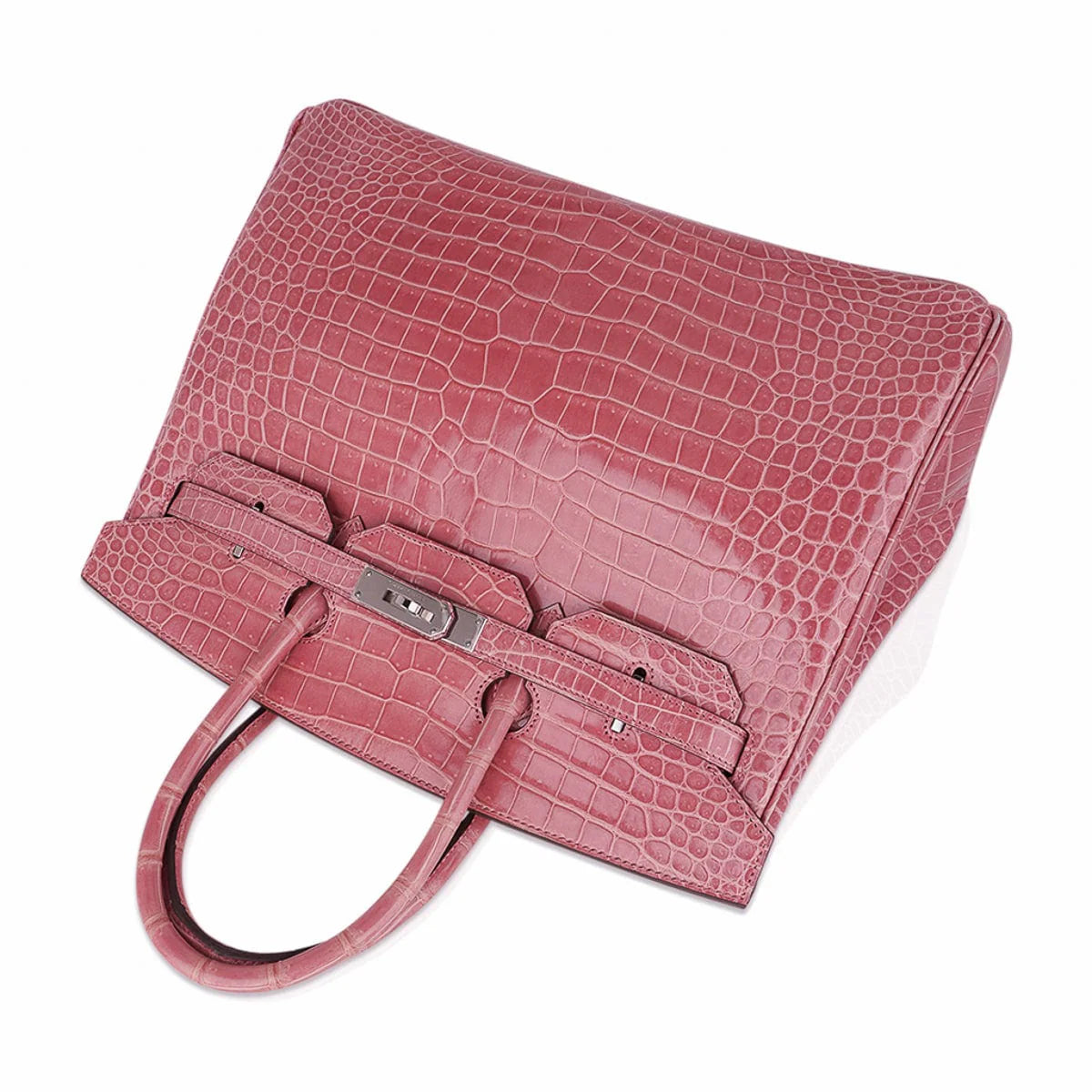 Rose Pink Porosus Crocodile Bag – Rare Retired Color