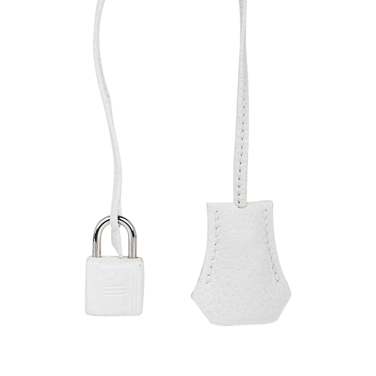 White Clemence Leather with Palladium Hardware