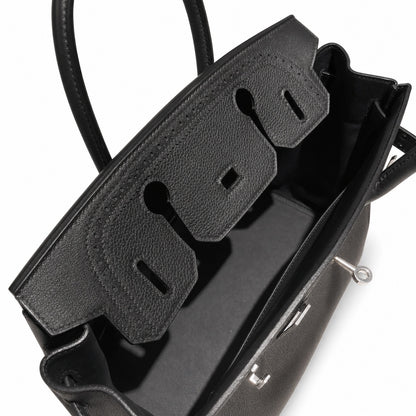 Birkin Ghillies 30 Total Black Leather Top-Handle Bag
