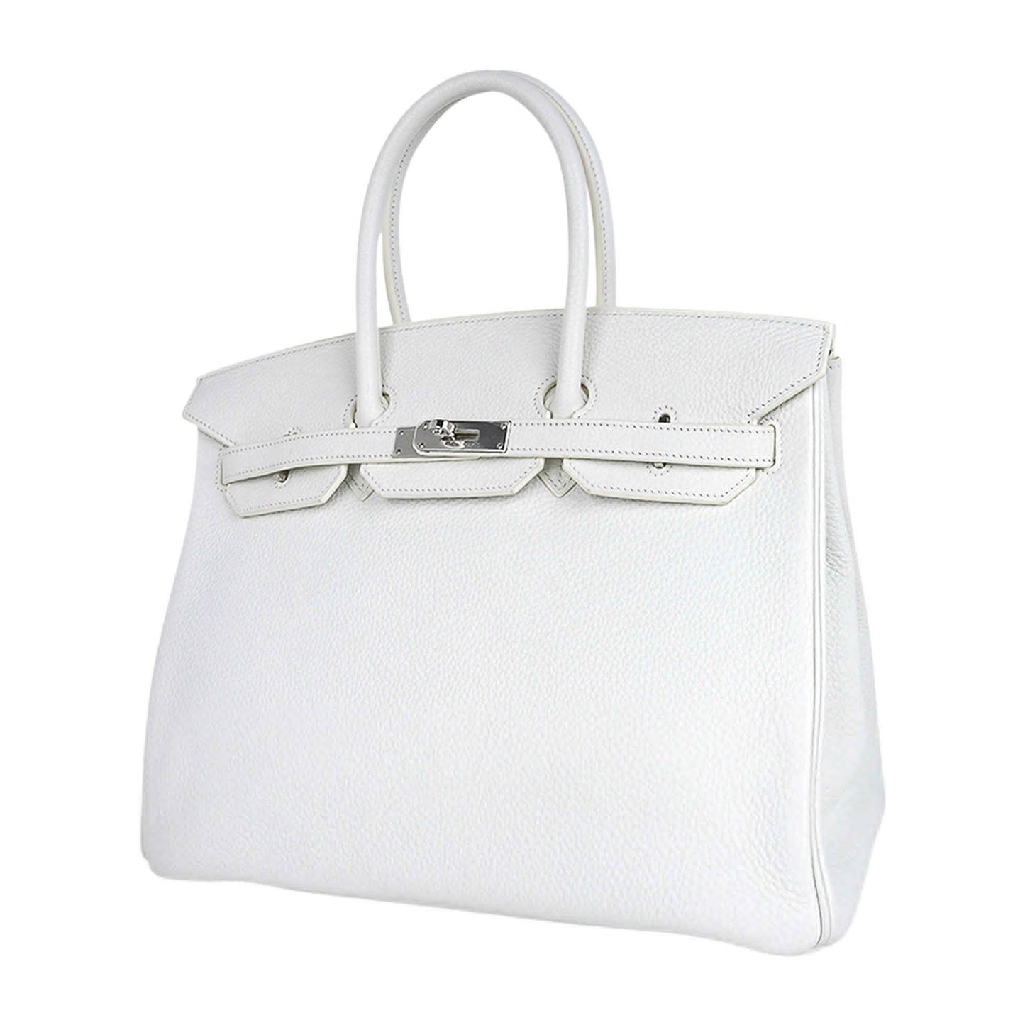 White Clemence Leather with Palladium Hardware