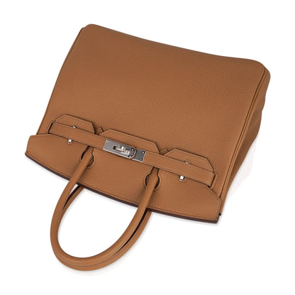 Biscuit Togo Leather with Palladium Hardware