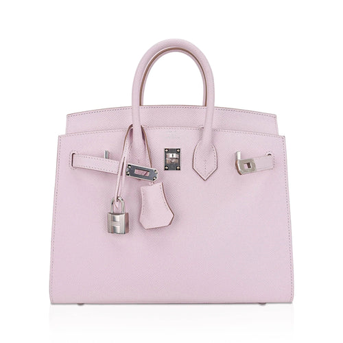 Pale Mauve Pink Epsom Leather With Palladium Hardware