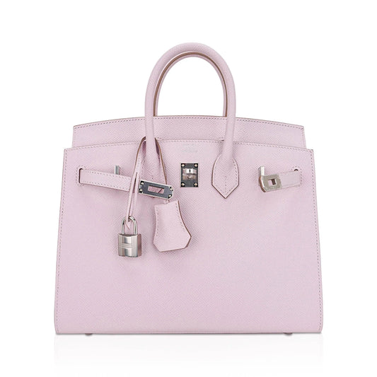 Pale Mauve Pink Epsom Leather With Palladium Hardware