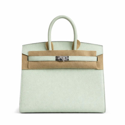 Birkin 25 Sellier Vert Fizz Epsom Silver Hardware