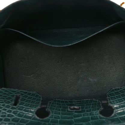 Birkin Vert Titien Matte Alligator Gold Hardware