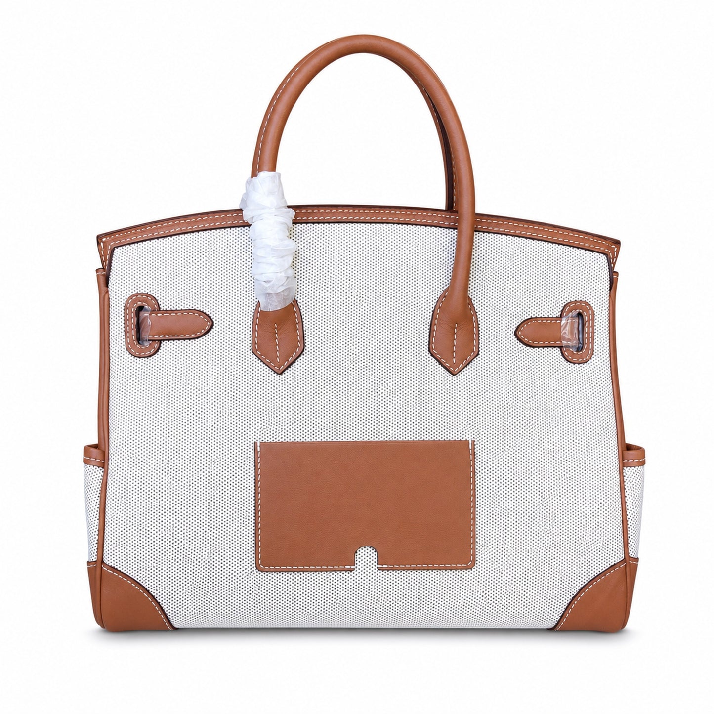 Birkin Cargo 30 Gold Swift Leather and Ecru Canvas Multi-Pocket Bag