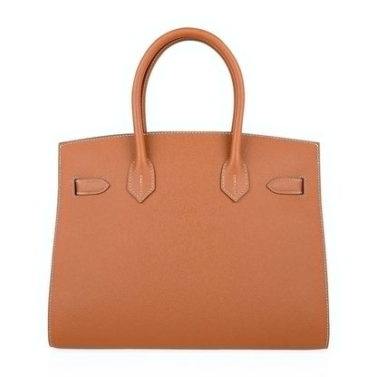 Gold Veau Graine Tote | Sleek Neutral Luxury Everyday Handbag
