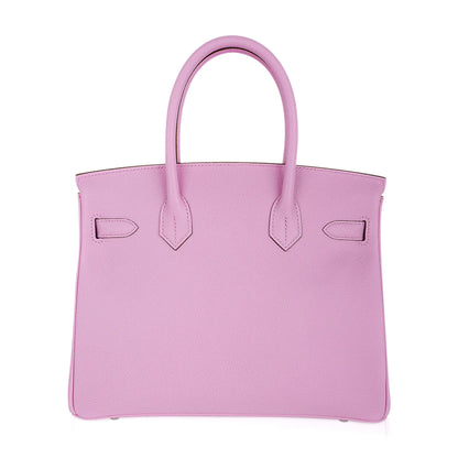 Deep Mauve Pink Epsom Leather With Palladium Hardware