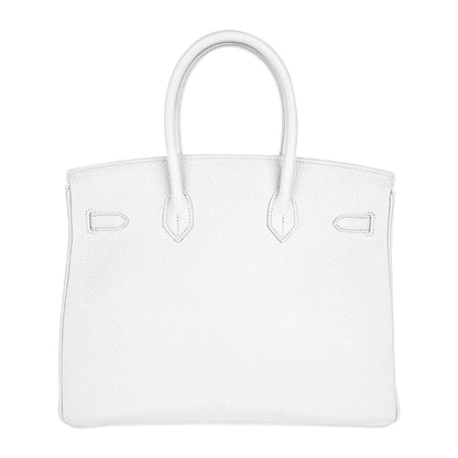 White Clemence Leather with Palladium Hardware