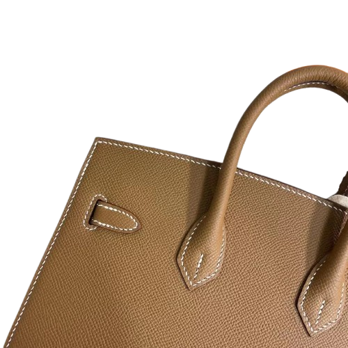 Birkin 25 Sellier 37 Gold Epsom Silver Hardware