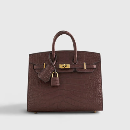 Birkin 20 Alligator Havane Gold Hardware Matte
