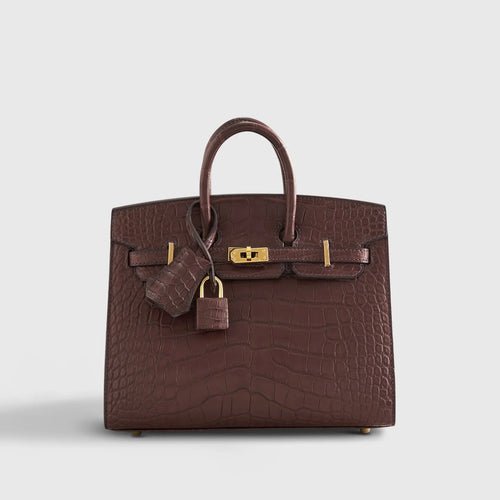 Birkin 20 Alligator Havane Gold Hardware Matte