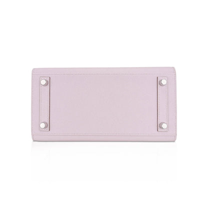 Pale Mauve Pink Epsom Leather With Palladium Hardware