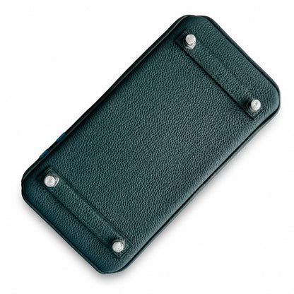 Mini Birkin 25cm Officier Edition in Cypress Green Togo & Swift Calfskin