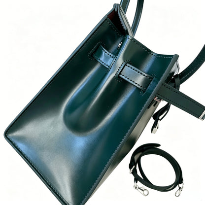 Birkin 30 Style Sellier in Vert Cypress Smooth Leather (Palladium Hardware)