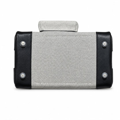 Birkin Cargo 25 Black Leather and Ecru Canvas Multi-Pocket Mini Bag
