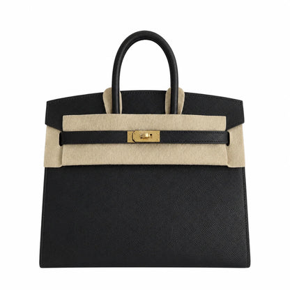Birkin 25 Sellier 89 Black Epsom Gold Hardware