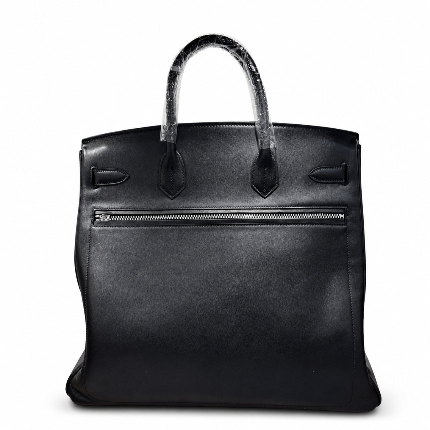 Birkin 40 Rock Sellier in Noir Swift Leather (Palladium Hardware)