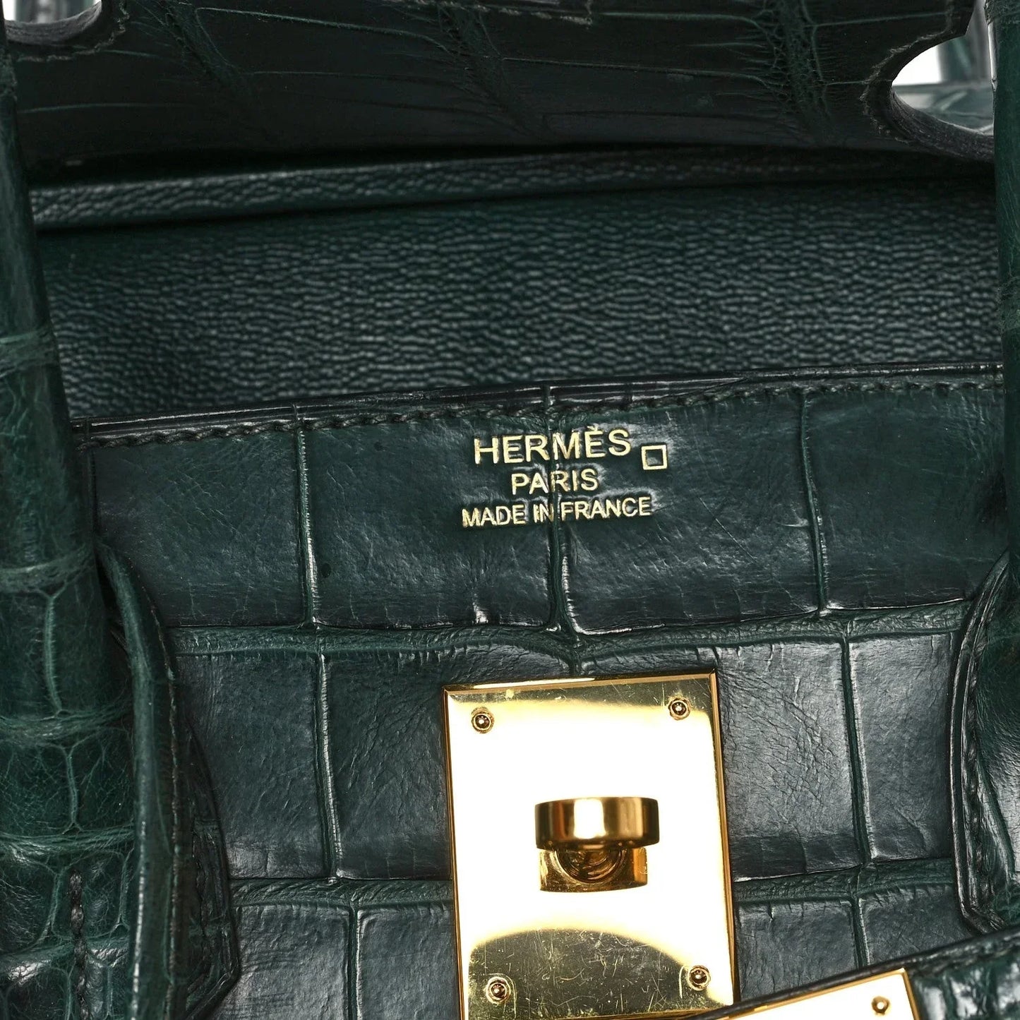 Birkin Vert Titien Matte Alligator Gold Hardware