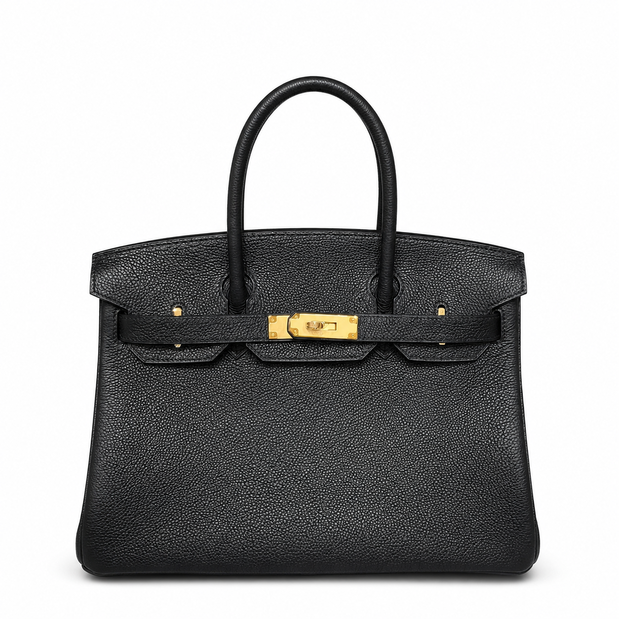 Birkin 30 Retourne in Noir Togo Leather (Gold Hardware)