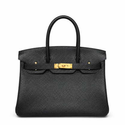 Birkin 30 Retourne in Noir Togo Leather (Gold Hardware)