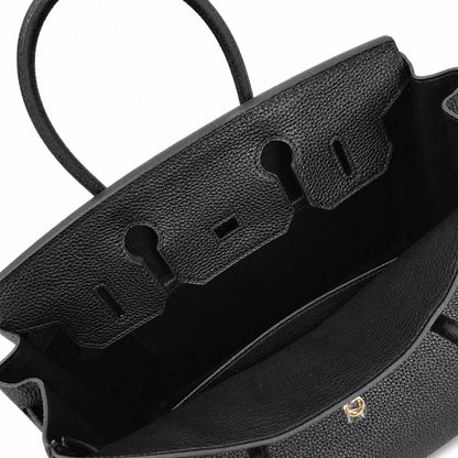 Birkin Retourne in Noir Togo Leather with Contrast Interior (Gold Hardware)