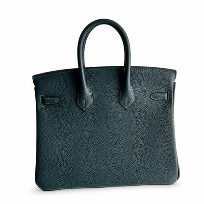 Mini Birkin 25cm Officier Edition in Cypress Green Togo & Swift Calfskin
