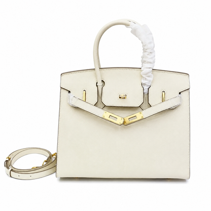 Birkin Style 25/30 Sellier in Craie Epsom Leather (Gold Hardware)