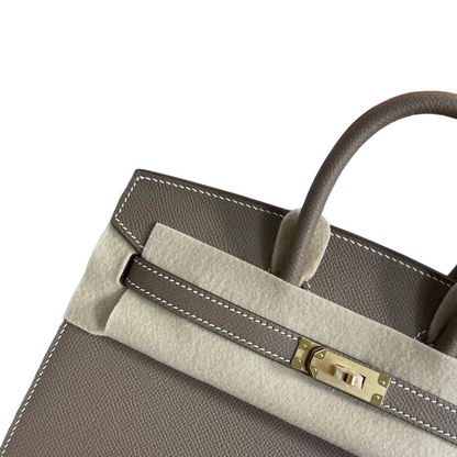 Birkin 25 Sellier 18 Etoupe Epsom Gold Hardware