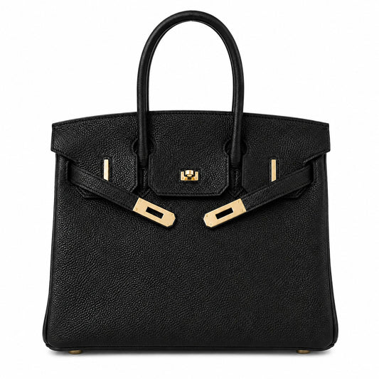 Birkin Retourne in Noir Togo Leather with Contrast Interior (Gold Hardware)