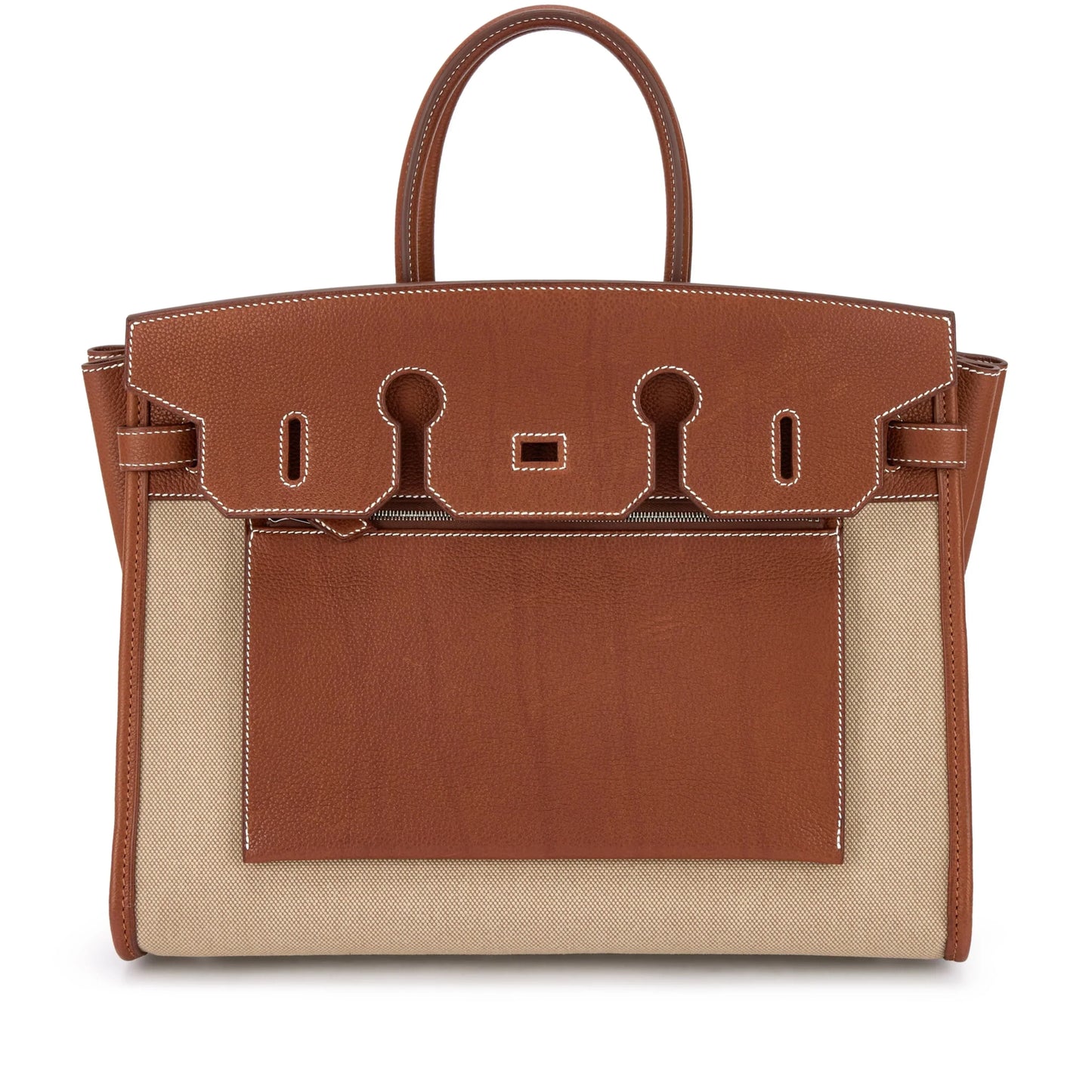 Birkin 35 L'Envers Edition Fauve Barenia Faubourg Palladium Hardware