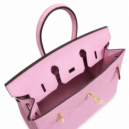 Birkin 25 Sellier Mauve Sylvestre Epsom Gold Hardware