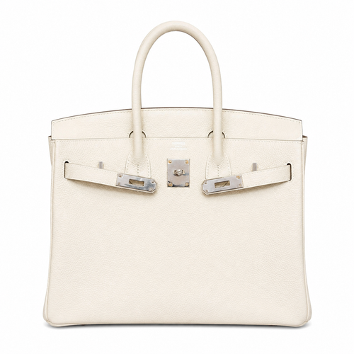 Birkin 30 Retourne in Craie Togo Leather (Palladium Hardware)