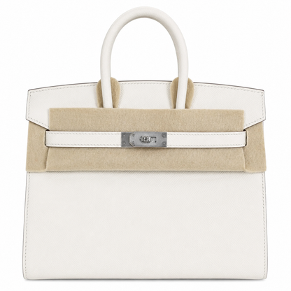 Birkin 25 Sellier 10 Craie Epsom Silver Hardware
