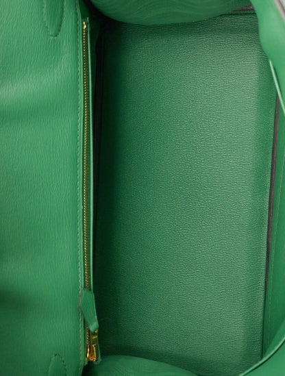 Birkin Emerald Shiny Niloticus Crocodile Gold Hardware
