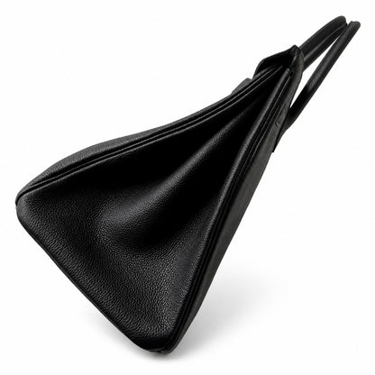 Birkin 40 Retourne in Noir Togo Leather (Palladium Hardware)