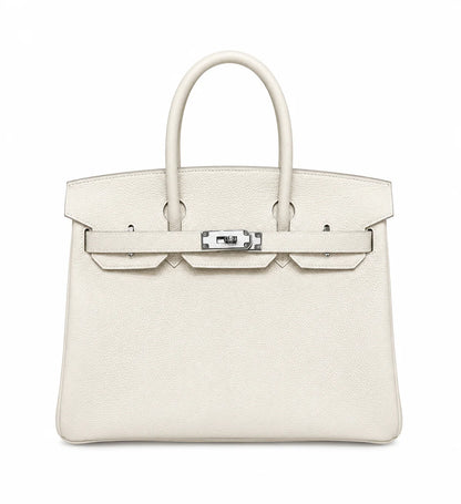 Birkin 30 Retourne in Craie Togo Leather (Palladium Hardware)