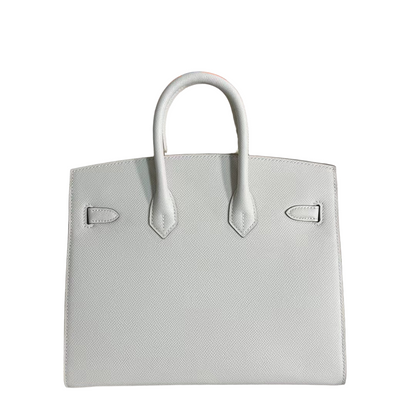Birkin 25 Sellier 10 Craie Epsom Silver Hardware