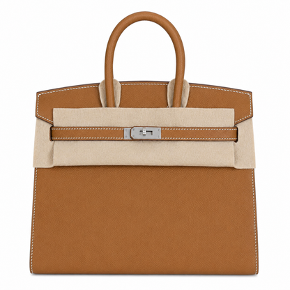 Birkin 25 Sellier 37 Gold Epsom Silver Hardware