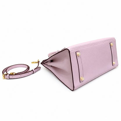 Birkin Style 25/30 Sellier in Rose Sakura Epsom Leather (Gold Hardware)