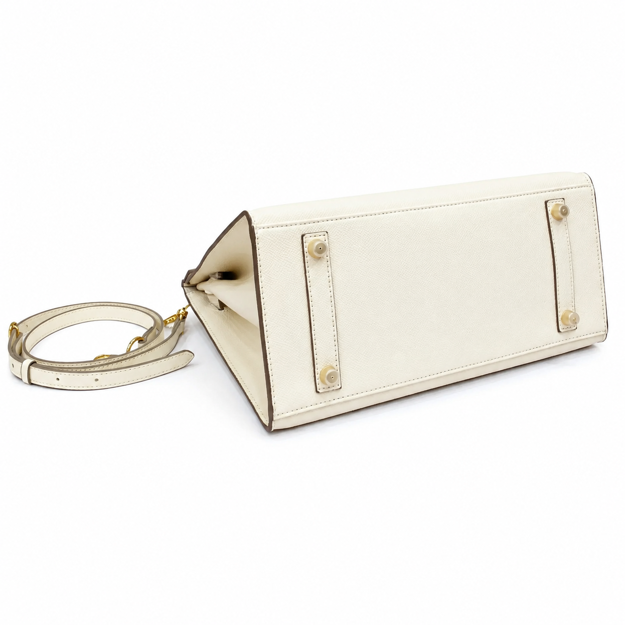 Birkin Style 25/30 Sellier in Craie Epsom Leather (Gold Hardware)