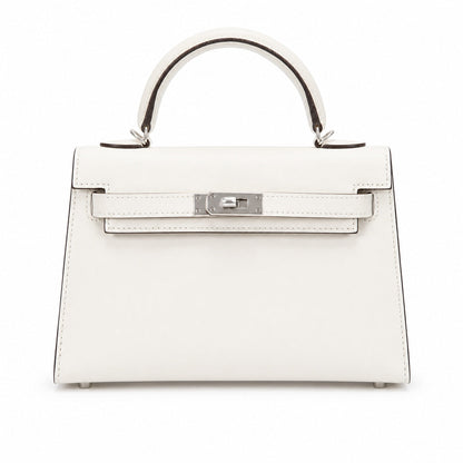 Kelly Sellier 19cm & 22cm & 25cm Craie Box Calf Leather Gold Hardware & Palladium Hardware Women Handbag